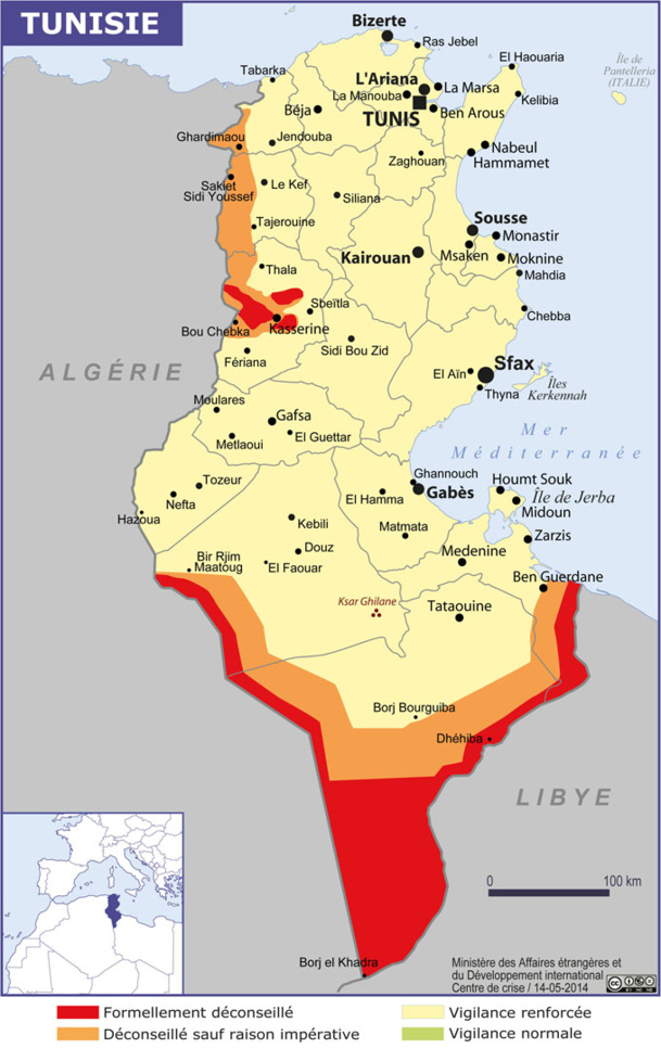 Tunisie : le Quai d'Orsay recommande d'être "particulièrement vigilants"