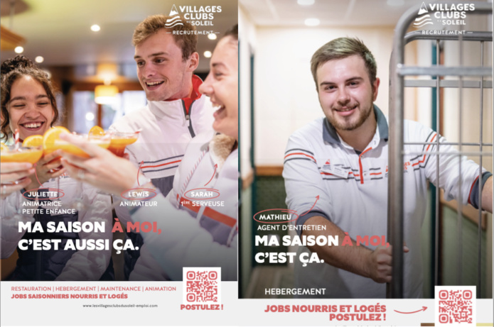 Dans sa nouvelle campagne de recrutement, Villages Clubs du Soleil met en avant le travail de ses équipes - Villages Clubs du Soleil