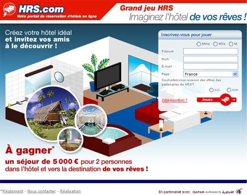 Jeu HRS : les internautes peuvent construire leur hôtel de rêve ! Jeu HRS : les internautes peuvent construire leur hôtel de rêve !