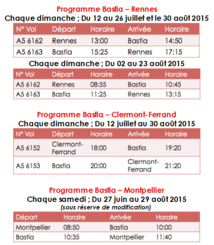 HOP! volera vers Rennes, Clermont-Ferrand et Montpellier au départ de Bastia