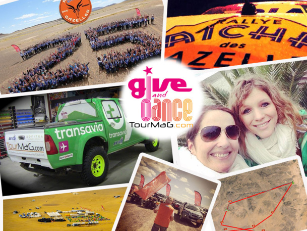 TourMaG.com s'est engagé aux côtés de la Team 166 dans le Challenge "Wave Relais Media" pour promouvoir les couleurs de l'association Give and Dance.- Montage TM.com ©Maïenga