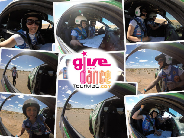 TourMaG.com s'est engagé aux côtés de la Team 166 dans le Challenge "Wave Relais Media" pour promouvoir les couleurs de l'association Give and Dance.- Montage TM.com ©Maïenga