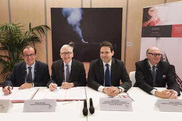 L'accord a été signé ce mercredi 1er mai 2015 dans le cadre du salon Rendez-vous en France - Photo : CedricHesly - Atout France L'accord a été signé ce mercredi 1er mai 2015 dans le cadre du salon Rendez-vous en France - Photo : CedricHesly - Atout France