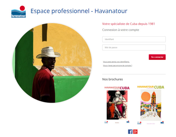 Havanatour lance son nouveau site B2B, entièrement refondu. Les circuits du catalogue y seront disponibles et les agences pourront gérer les dossiers en ligne. DR Capture d'écran Havanatour