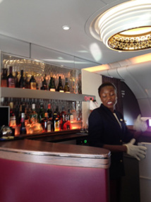 Le bar à bord de l'A380 - DR
