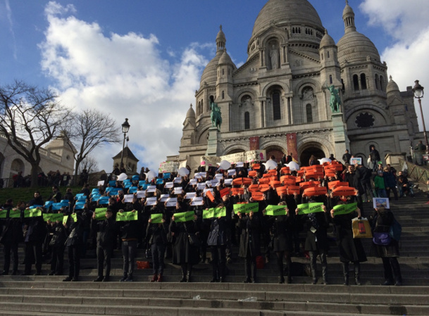 Flashmob à Montmartre : les guides-conférenciers toujours mobilisés