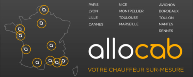 Le réseau d'Allocab.com s'élargit avec 8 nouvelles villes en France - DR : Allocab.com Le réseau d'Allocab.com s'élargit avec 8 nouvelles villes en France - DR : Allocab.com
