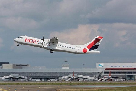 Le premier ATR 72-600 de la flotte de Hop ! Air France - Photo : Twitter @Berrezai