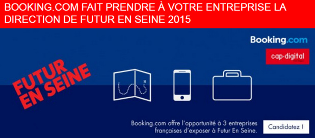 L'appel à candidatures sera clos le 20 avril 2015 - DR : Booking.com L'appel à candidatures sera clos le 20 avril 2015 - DR : Booking.com