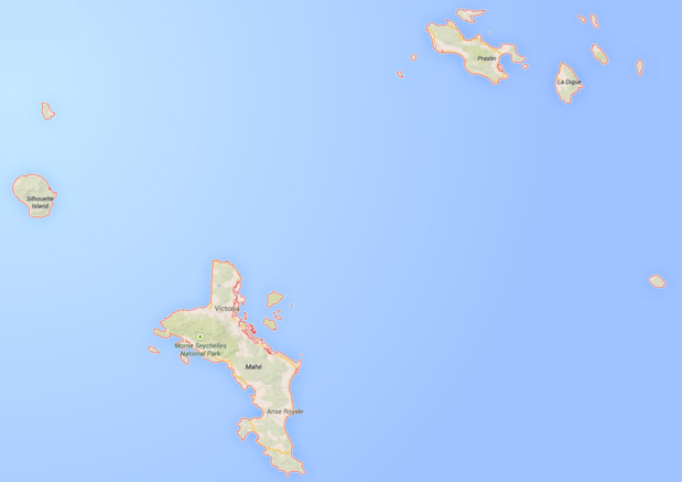 L'archipel des Seychelles - Copie écran Google