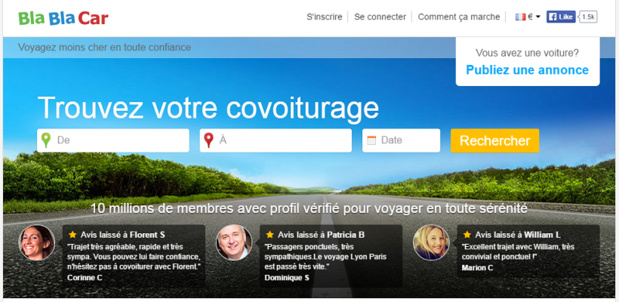 Blablacar poursuit son ascension en rachetant deux de ses concurrents en Europe - Capture d'écran