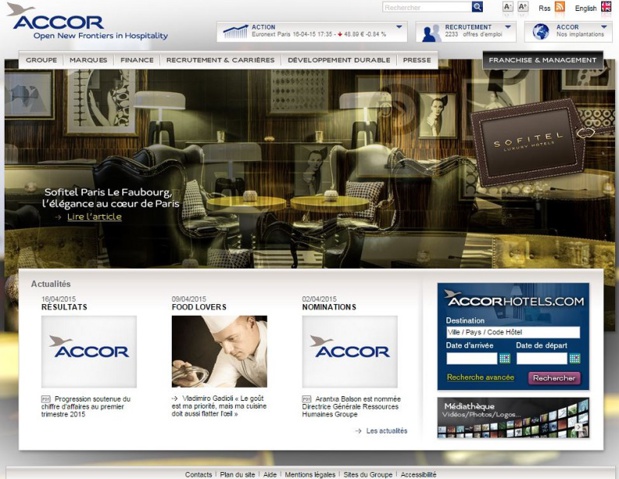 Fastbooking deviendrait la nouvelle filiale d’Accor. © Accor