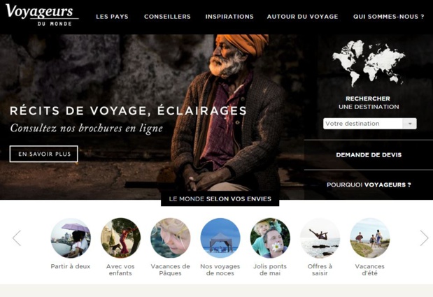 Le groupe Voyageurs du Monde souhaite séduire les expatriés français. DR-Voyageurs Le groupe Voyageurs du Monde souhaite séduire les expatriés français. DR-Voyageurs