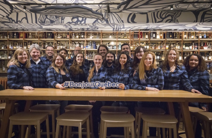 L'équipe de Bonjour Québec, accompagnée de ses partenaires québécois, est allée à la rencontre des distributeurs français - Photo : Steve Duchesne