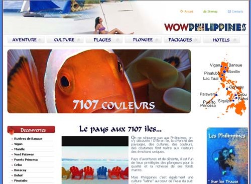 L'Office du tourisme des Philippines lance son site francophone L'Office du tourisme des Philippines lance son site francophone