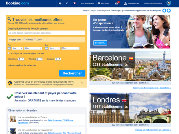 Booking.com plie face aux hôteliers et à l'Autorité de la Concurrence - Capture d'écran Booking.com plie face aux hôteliers et à l'Autorité de la Concurrence - Capture d'écran