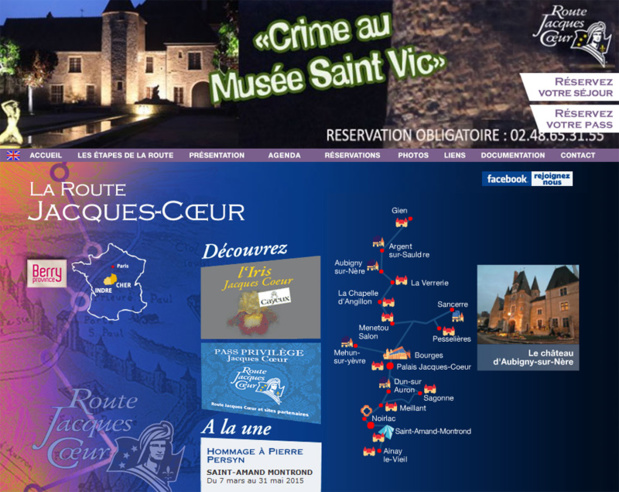Le site de la route Jacques Cœur - DR Le site de la route Jacques Cœur - DR