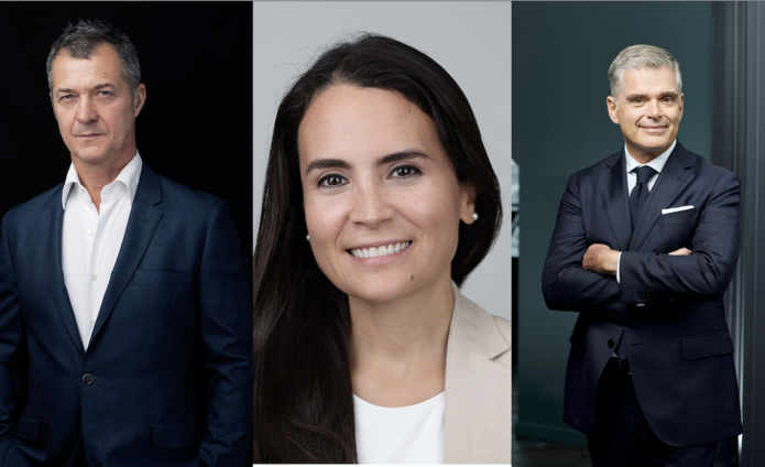 Gilda Perez Alvarado, Maxime d’Angeac et Omer Acar sont les nouveaux visages de la division Luxe Lifestyle du Groupe Accor - DR : Accor, montage AB