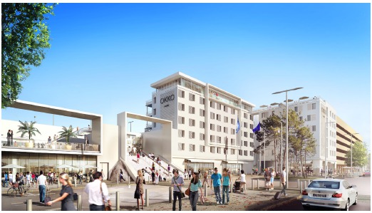 Vue 3D du futur Okko Hotel cannes Croisette - DR : Okko Hotels