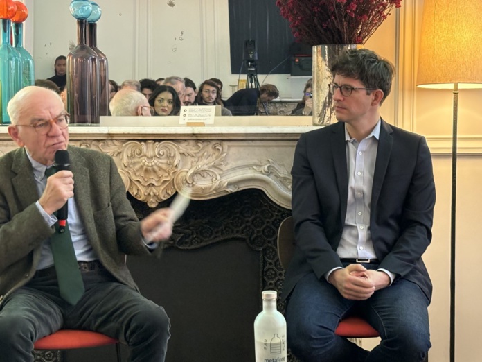 Tout comme Mathieu Marquenet (Kombo) à droite, Michel Quidort, vice-président de la FNAUT, veut qu'on en finisse avec l'opacité tarifaire des billets de train. ©DS Tout comme Mathieu Marquenet (Kombo) à droite, Michel Quidort, vice-président de la FNAUT, veut qu'on en finisse avec l'opacité tarifaire des billets de train. ©DS