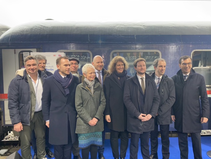 Avec la présence de Clément Beaune, , Jean-Pierre Farandou, , Dr Sabine Stock, Membre du conseil d'administration d'ÖBB-Personenverkehr AG et Marco Kampp, Directeur du transport international de passagers longue distance de Deutsche Bahn AG - AB