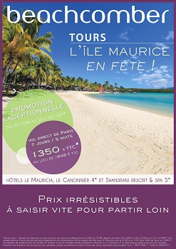 L'affiche de l'opération Île Maurice en Fête - DR : Beachcomber Tours