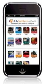 CitySpeaker.fr : l'iPhone devient un audio guide