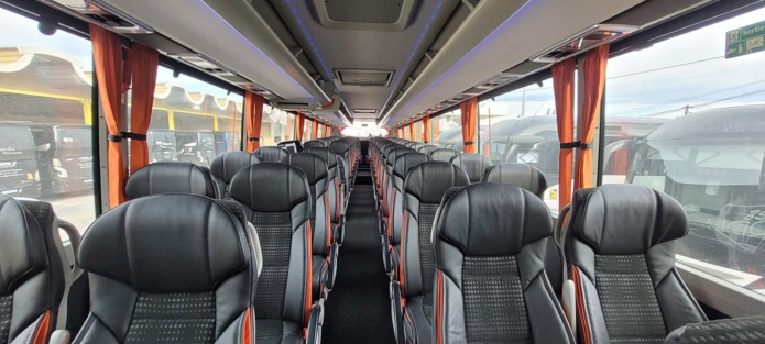 A l'intérieur des nouveaux autocars, Sabardu a opté pour un confort maximal - DR : A.B. A l'intérieur des nouveaux autocars, Sabardu a opté pour un confort maximal - DR : A.B.