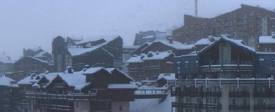 Vue de Val Thorens de la webcam jeudi matin Vue de Val Thorens de la webcam jeudi matin