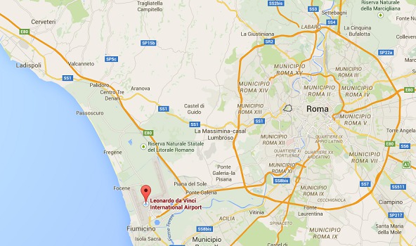 L'incendie s'est déclaré dans le Terminal 3 de l'aéroport de Rome-Fiumicino - DR : Google Maps L'incendie s'est déclaré dans le Terminal 3 de l'aéroport de Rome-Fiumicino - DR : Google Maps