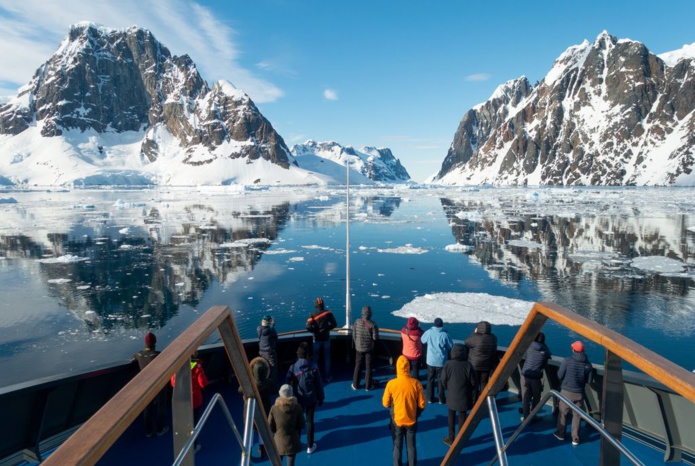 Il y a vingt ans, Antartica21 était un pionnier des expéditions en Antarctique. Ici, à bord du Magellan Explorer (Photo Sandra Walser/Antarctica21)