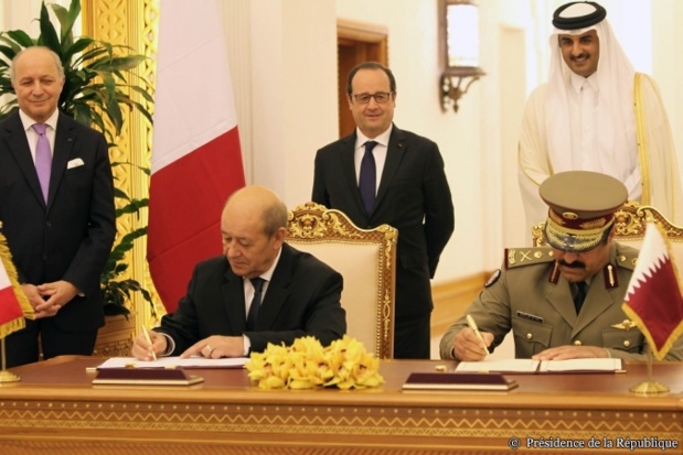 The employees of Air France don’t hesitate to criticize the attitude of the government that offered slots to Qatar Airways in exchange for the purchase of Rafale airplanes by the Emirate. Here, during the signing. DR: Leadership of the Republic.