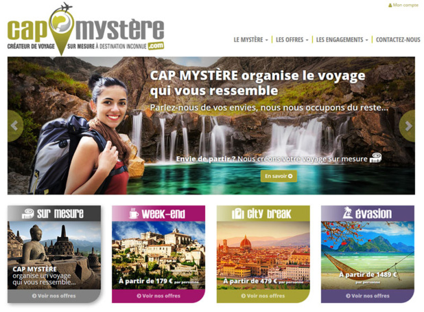 L'agence de voyages Cap Mystère dispose d'une vitrine en ligne - DR L'agence de voyages Cap Mystère dispose d'une vitrine en ligne - DR