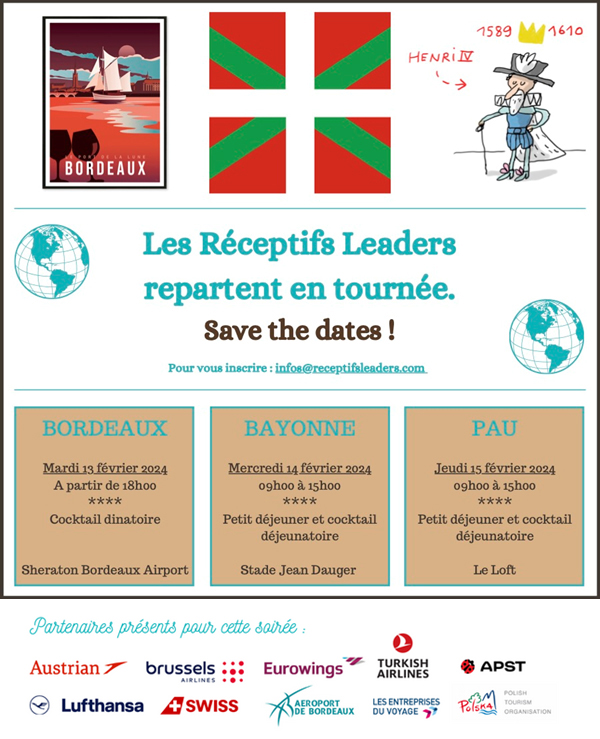 Roadshow dans le Sud-Ouest © Réceptifs Leaders Roadshow dans le Sud-Ouest © Réceptifs Leaders