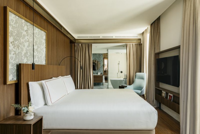 Gran Meliá Palazzo Cordusio : des chambres au design soigneusement étudié (©Press Meliá) Gran Meliá Palazzo Cordusio : des chambres au design soigneusement étudié (©Press Meliá)