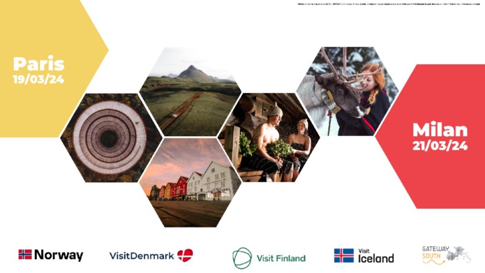 Le Danemark, la Finlande, l’Islande et la Norvège iront à la rencontre des professionnels du tourisme le 19 mars 2024 à Paris - DR : Nordic Workshop