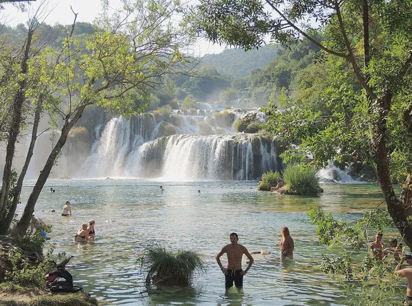 La Croatie mise beaucoup sur le tourisme vert. Ici, les cascades de Skradin dans le parc naturel de Krka (© PB)
