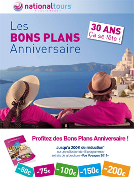 National Tours lance ses Bons Plans Anniversaire