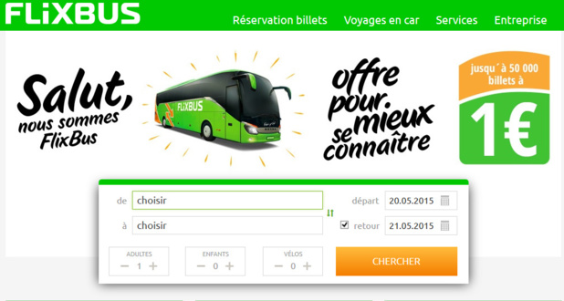 Autocars : l'allemand FlixBus déploie son réseau en France Autocars : l'allemand FlixBus déploie son réseau en France