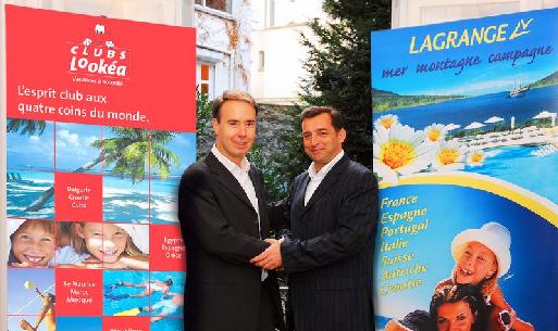(cliquer pour agrandir) Olivier Kervella, directeur général de Look Voyages (à gauche) et Pierre-Olivier Toumieux, président directeur général du groupe Lagrange (à droite). (cliquer pour agrandir) Olivier Kervella, directeur général de Look Voyages (à gauche) et Pierre-Olivier Toumieux, président directeur général du groupe Lagrange (à droite).