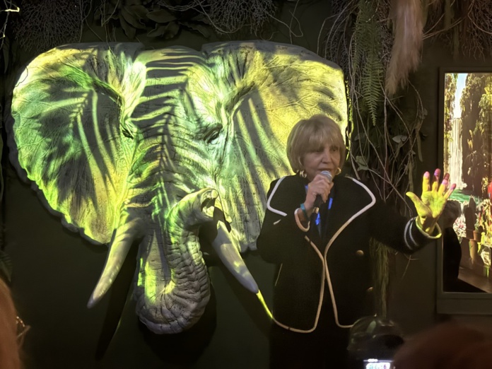 Adriana Minchella, présidente du Cediv, lors de ses vœux au Jungle Palace à Paris - ©David Savary Adriana Minchella, présidente du Cediv, lors de ses vœux au Jungle Palace à Paris - ©David Savary