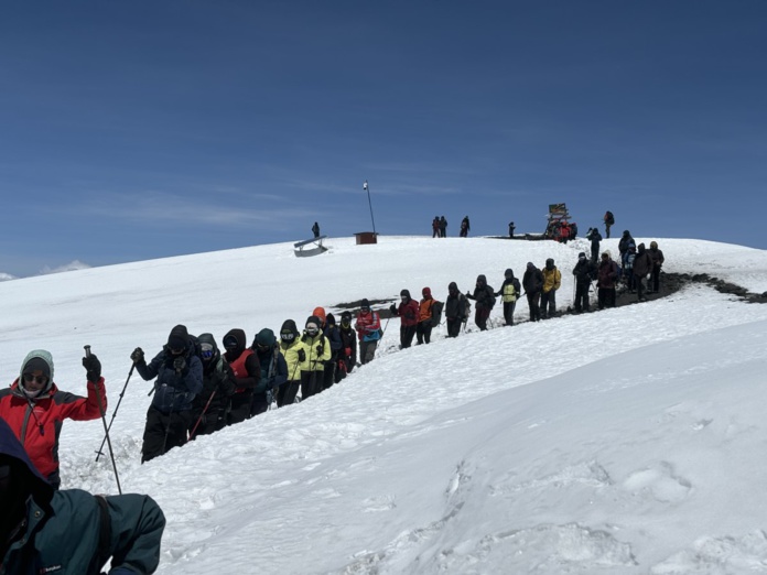 Elles sont là, les neiges éternelles du Kilimandjaro. ©David Savary Elles sont là, les neiges éternelles du Kilimandjaro. ©David Savary