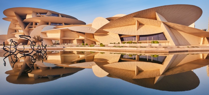 le musée national du Qatar construit par Jean Nouvel. Crédit : Qatar Tourism