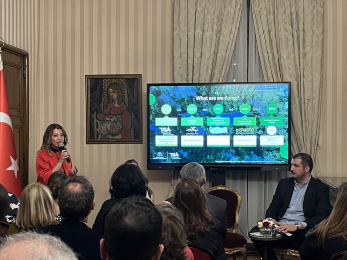 Présentation des ambitions turques en matière de tourisme durable, jeudi soir, à Paris (© PB) Présentation des ambitions turques en matière de tourisme durable, jeudi soir, à Paris (© PB)