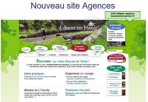 Un site dédié aux agences a été lancé cette année Un site dédié aux agences a été lancé cette année