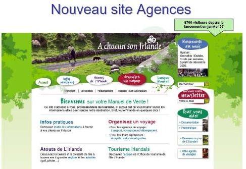 Un site dédié aux agences a été lancé cette année