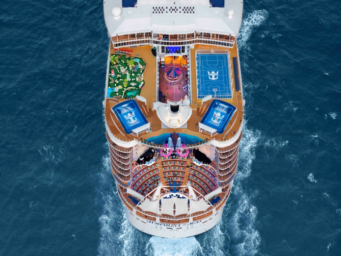 Le Symphony of The Seas est l'un navires de la classe Oasis construit par les Chantiers de l'Atlantique @RCCL