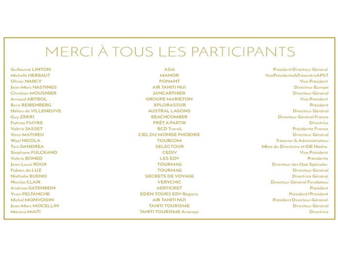 Polynésie : Vidéo du 20ème Voyage des dirigeants du Membership Club TourMaG Polynésie : Vidéo du 20ème Voyage des dirigeants du Membership Club TourMaG