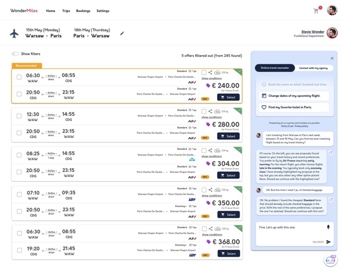 IA : WonderMiles s'appuie sur ChatGPT pour lancer son assistant de voyage 🔑 IA : WonderMiles s'appuie sur ChatGPT pour lancer son assistant de voyage 🔑