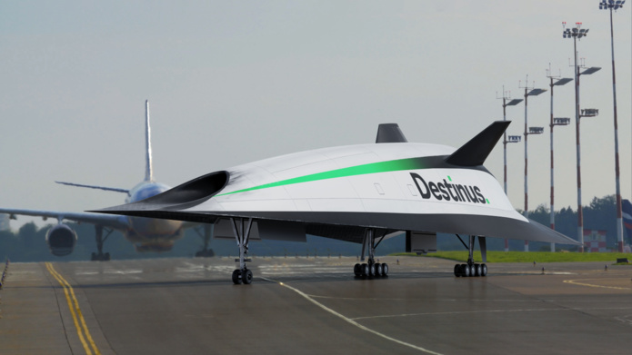 Le projet de Destinus est de proposer un vol entre Paris et New York en 1h30 - Crédit : Destinus Le projet de Destinus est de proposer un vol entre Paris et New York en 1h30 - Crédit : Destinus